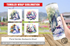 Garden Bookworm Ghost Tumbler Product Image 1