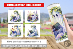 Garden Bookworm Ghost Tumbler Product Image 1