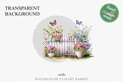 Floral Garden Fence Farm Flower Clipart PNG Scrapbooking Nursery Watercolor Transparent wedding invitation shirt designs sublimation printable digital bloom watercolor white floral garden fence, flowers clipart, sublimation nursery drawing, invitation