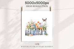 Floral Garden Fence Farm Flower Clipart PNG Scrapbooking Nursery Watercolor Transparent wedding invitation shirt designs sublimation printable digital bloom watercolor white floral garden fence, flowers clipart, sublimation nursery drawing, invitation