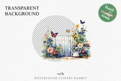 Floral Garden Fence Farm Flower Clipart PNG Scrapbooking Nursery Watercolor Transparent wedding invitation shirt designs sublimation printable digital bloom watercolor white floral garden fence, flowers clipart, sublimation nursery drawing, invitation