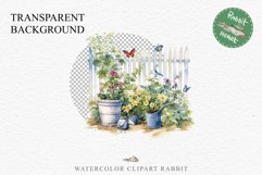 Floral Garden Fence Farm Flower Clipart PNG Scrapbooking Nursery Watercolor Transparent wedding invitation shirt designs sublimation printable digital bloom watercolor white floral garden fence, flowers clipart, sublimation nursery drawing, invitation