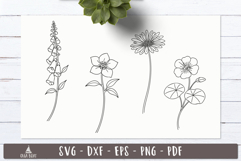 Floral Garden SVG Line art design