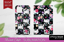 Floral Ghost Halloween Phone Case PNG Spooky Season Case PNG Product Image 1