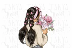 Floral Girl PNG Sublimation Design Product Image 3