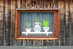 Floral Glass Sticker Product Image 1