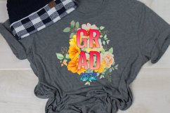 FLORAL GRADUATION SUBLIMATION DESIGN PNG I GRADUATION SUBLIMATION PNG