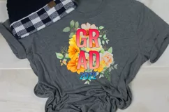 FLORAL GRADUATION SUBLIMATION DESIGN PNG I GRADUATION SUBLIMATION PNG