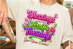 Daily Christian Blessings PNG Bundle | Floral Graffiti Product Image 2