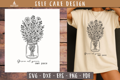 Floral Grow at Your Own Pace SVG 