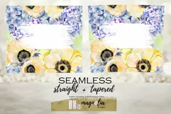 add your own text floral seamless tumbler sublimation design Product Image 2