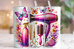 Hair Stylist Tumbler Wrap, Hairdresser Tumbler, Hair Hustler Product Image 1
