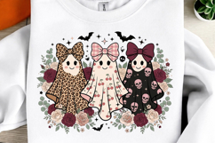 Floral Halloween Ghost PNG Product Image 1