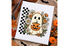 Floral Halloween Ghost PNG Product Image 2
