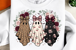 Floral Halloween Ghost PNG Product Image 1
