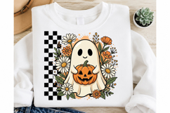 Floral Halloween Ghost PNG Product Image 1