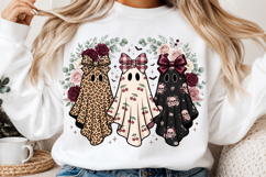 Floral Halloween Ghost PNG Product Image 2