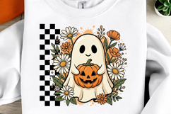 Floral Halloween Ghost PNG Product Image 3