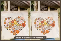 70's Floral Heart PNG | Hippie Sublimation Design Product Image 3