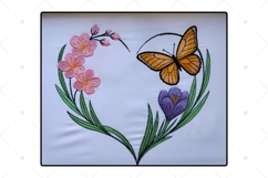 Floral Heart Embroidery Design: Spring Pattern Product Image 3