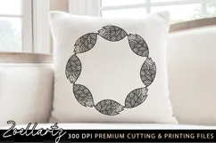 Floral Illustration SVG PNG EPS DXF Floral Pillow Design Product Image 1