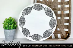 Floral Illustration SVG PNG EPS DXF Floral Pillow Design Product Image 2