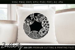 Abstract Floral Illustration SVG Floral T-shirt Mug Pillow Product Image 4