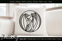 Floral Illustration Abstract Floral SVG Zentangle T-shirt Product Image 5