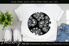 Floral Illustration Abstract Floral SVG Zentangle T-shirt Product Image 5