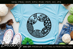 Abstract Floral Illustration SVG Floral T-shirt Mug Pillow Product Image 5