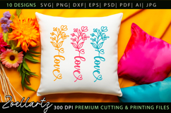 Flower Inspirational Quotes SVG Bundle | Floral Jesus Faith Product Image 5