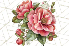 Realistic Musical Instrument Floral PNG Clip Art Product Image 5