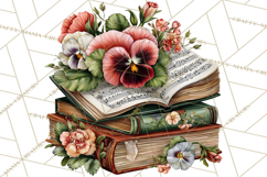 Realistic Musical Instrument Floral PNG Clip Art Product Image 2