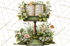 Realistic Musical Instrument Floral PNG Clip Art Product Image 4