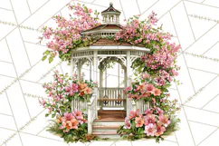 Realistic Musical Instrument Floral PNG Clip Art Product Image 4