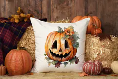 Floral Pumpkin Lantern Sublimation Product Image 2