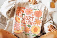Just Peachy PNG, Retro Summer PNG, Peach PNG, Beach PNG Product Image 2