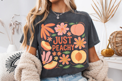 Just Peachy PNG, Retro Summer PNG, Peach PNG, Beach PNG Product Image 3