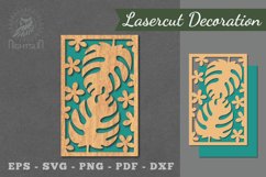 Floral Laser Cut Wall Decor Product Image 1