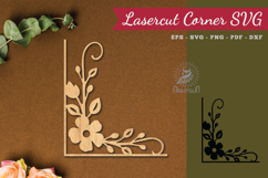 Floral Lasercut Corner SVG Product Image 1