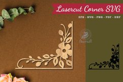 Floral Lasercut Corner SVG Product Image 1