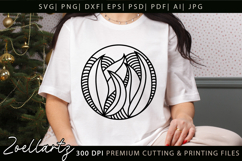 Floral Illustration Abstract Floral SVG Zentangle T-shirt Product Image 3