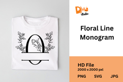 Floral Line Monogram Product Image 1
