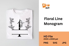 Floral Line Monogram Product Image 1
