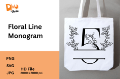 Floral Line Monogram Product Image 1