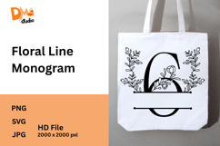 Floral Line Monogram Product Image 1