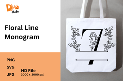 Floral Line Monogram Product Image 1