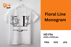 Floral Line Monogram Product Image 1