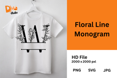 Floral Line Monogram Product Image 1
