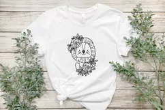 floral lion svg, lion svg, animal svg, safari animal svg, cute animal, lion
